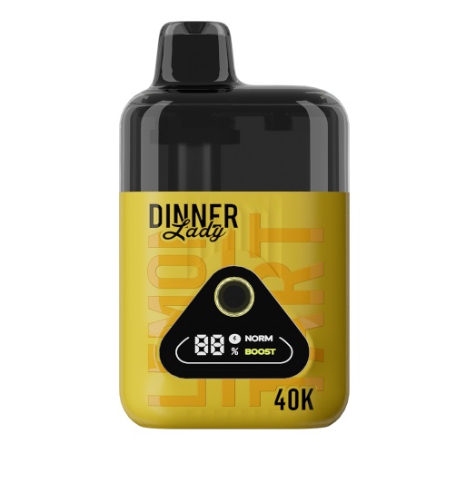 Dinner Lady Rechargeable Vape - Dessert, 40000 Puff 50mg - Lemon Tart (DNLA01)