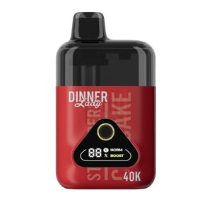 Dinner Lady Rechargeable Vape - Dessert, 40000 Puff 50mg - Strawberry Cupcake (DNLA03)