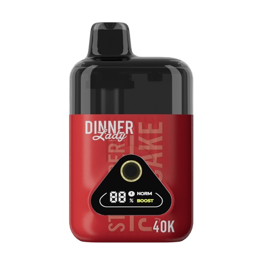 Dinner Lady Rechargeable Vape - Dessert, 40000 Puff 50mg - Strawberry Cupcake (DNLA03)