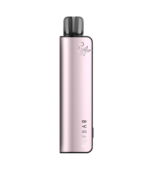 ELF Rechargeable Kit: ELFA Master, 2000 (2 Pod) 50mg - Dusty Pink - Peach Ice (ELFH02)