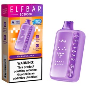 Elf Rechargeable Vape Bar - BC30000 50mg - Blackcurrant Grape (ELFF02)