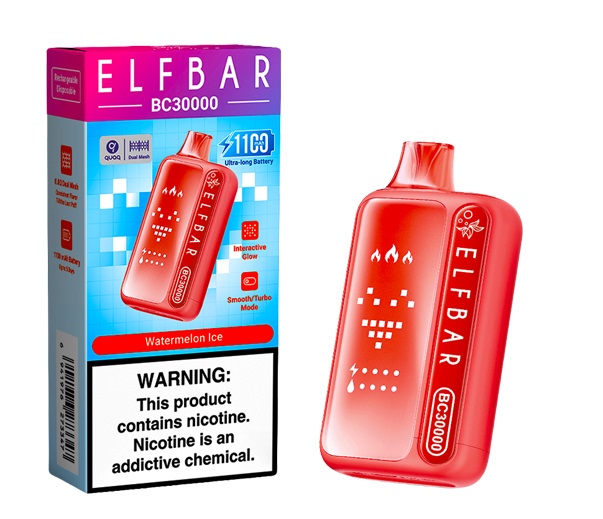 Elf Rechargeable Vape Bar - BC30000 50mg - Watermelon Ice (ELFF11)
