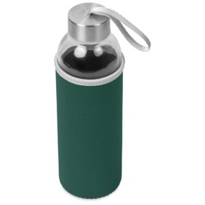 Kooshty Neo Glass Water Bottle - 500ml - dark green (Koosh-8208)