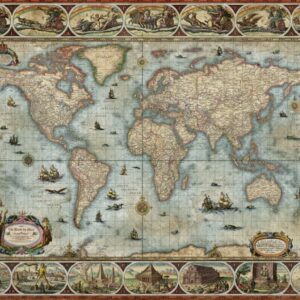 Willem Blaeu World (1500 Piece Puzzle)