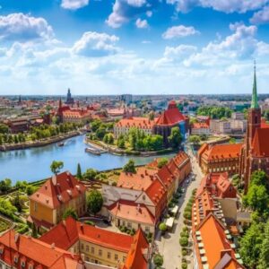 Aerial View of Wroclaw, Poland (1000 Piece Puzzle)
