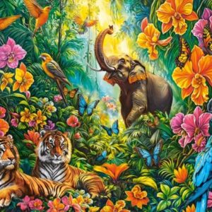 Blooming Jungle (1000 Piece Puzzle)
