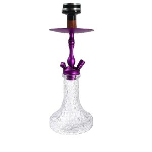 Hubbly Bubbly: Amaren Premium Clear Glass, Medium 1-Way (PIP092)