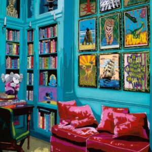 Room With Red Sofa (1000 Piece Puzzle)