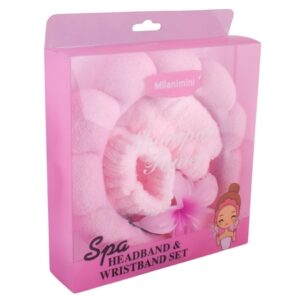 Spa Headband, Wristband and Hair Clip Set (P2861P)