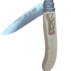 Andre Verdier Alpage Folding Knife, Beech Wood - Elephant (317ELE)