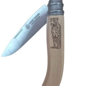 Andre Verdier Alpage Folding Knife, Beech Wood - Leopard (317LEO)