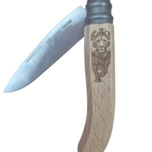 Andre Verdier Alpage Folding Knife, Beech Wood - Lion (317LIO)