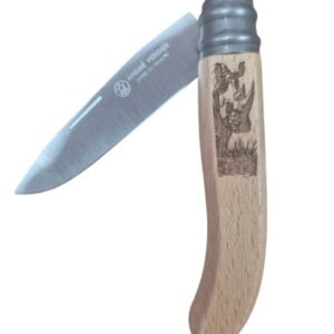 Andre Verdier Alpage Folding Knife, Beech Wood - Rhino (317RHI)
