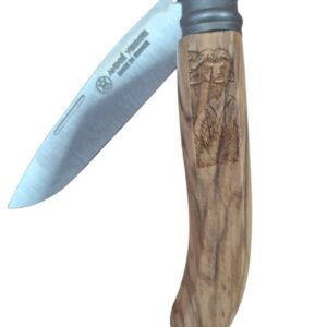 Andre Verdier Alpage Folding Knife, Olive Wood - Buffalo (324BCBUF)