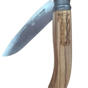 Andre Verdier Alpage Folding Knife, Olive Wood - Elephant (324ELE)