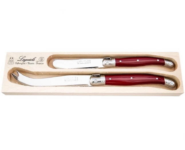 Andre Verdier Cheese and Butter Knife Set - Cherry Red (701702RCCD)