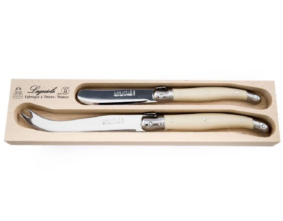 Andre Verdier Cheese and Butter Knife Set - Ivory (701702ICD)