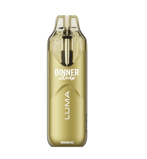 Dinner Lady Rechargeable Vape - Luma, 20000 Puff 50mg - Banana Ice (DNLD01)