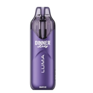 Dinner Lady Rechargeable Vape - Luma, 20000 Puff 50mg - Grape Ice (DNLD04)