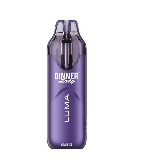 Dinner Lady Rechargeable Vape - Luma, 20000 Puff 50mg - Grape Ice (DNLD04)