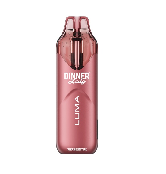 Dinner Lady Rechargeable Vape - Luma, 20000 Puff 50mg - Strawberry Ice (DNLD09)
